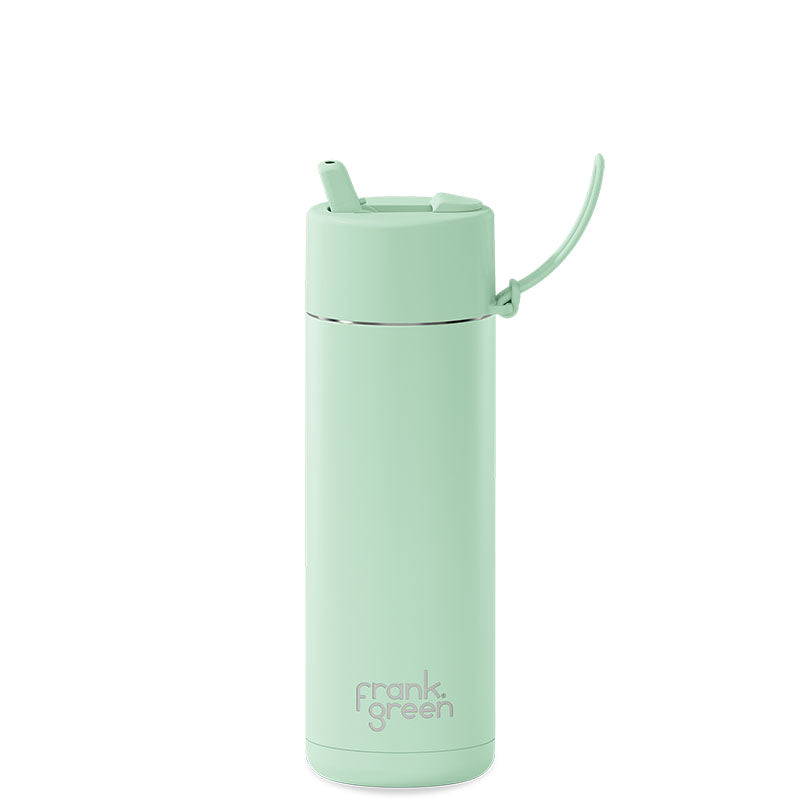 Frank Green Ceramic Reusable Bottle (595ml) Straw Lid Mint Gelato