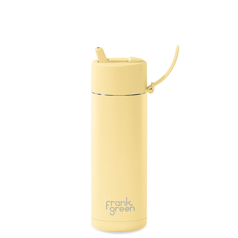 Frank Green Ceramic Reusable Bottle (595ml) Straw Lid Buttermilk