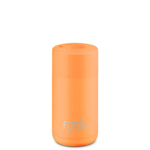 Frank Green Ceramic Reusable Cup 12 oz Neon Orange