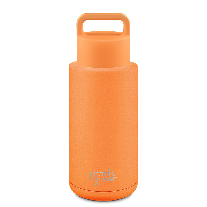 Frank Green Grip Lid Reusable Bottle (1 litre) Neon Orange