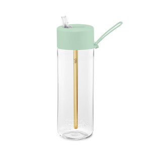 Frank Green Original Clear Reusable Bottle with Straw Lid - Mint Gelato