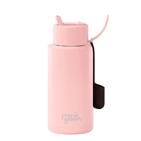 Frank Green Ceramic Reusable Bottle with Lip Gloss Holder Blush