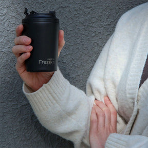 Fressko Camino CERAMIC Reusable Coffee Cup Coal Black