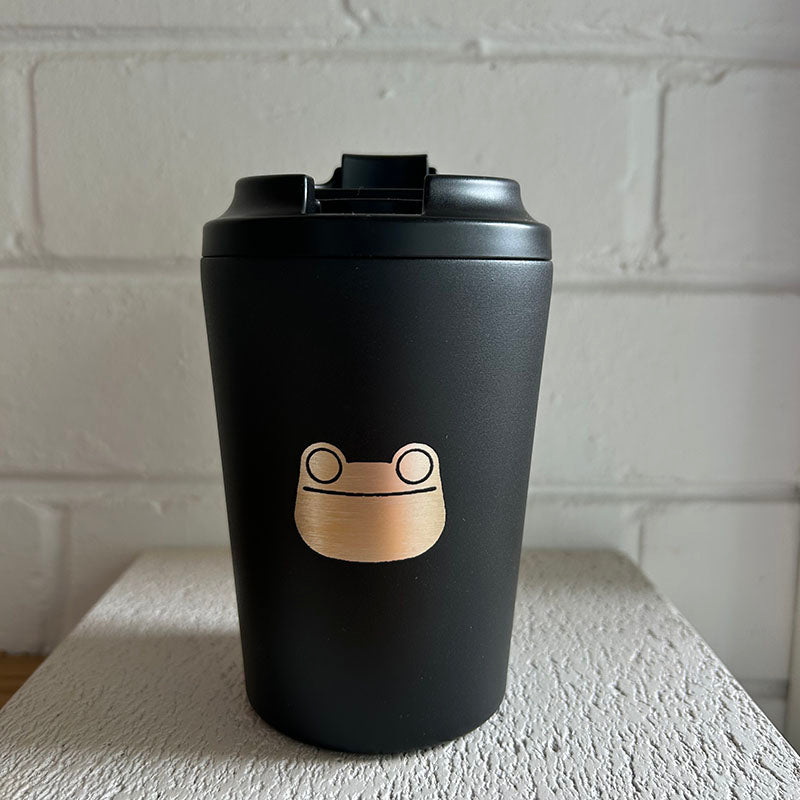 Fressko Camino x Natural Supply Co Froggy CERAMIC Reusable Coffee Cup Black