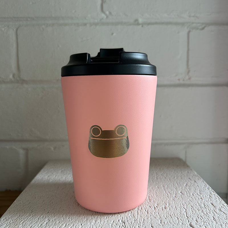 Fressko Camino x Natural Supply Co Froggy CERAMIC Reusable Coffee Cup Peachy
