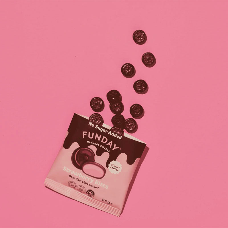 Funday Dark Chocolate Strawberry Bites