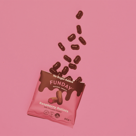 Funday Milk Chocolate Raspberry Bullets