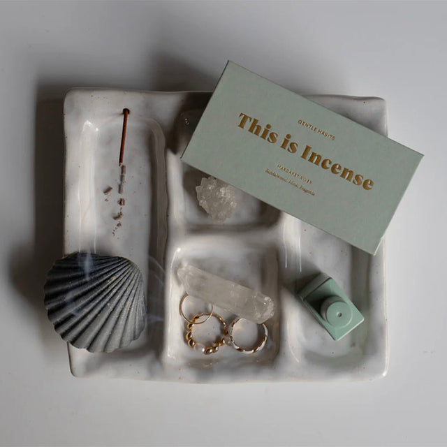 Gentle Habits Ceramic Incense Platter