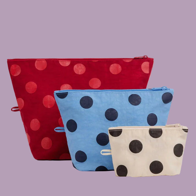 Baggu Go Pouch Set - Polka Dot Mix
