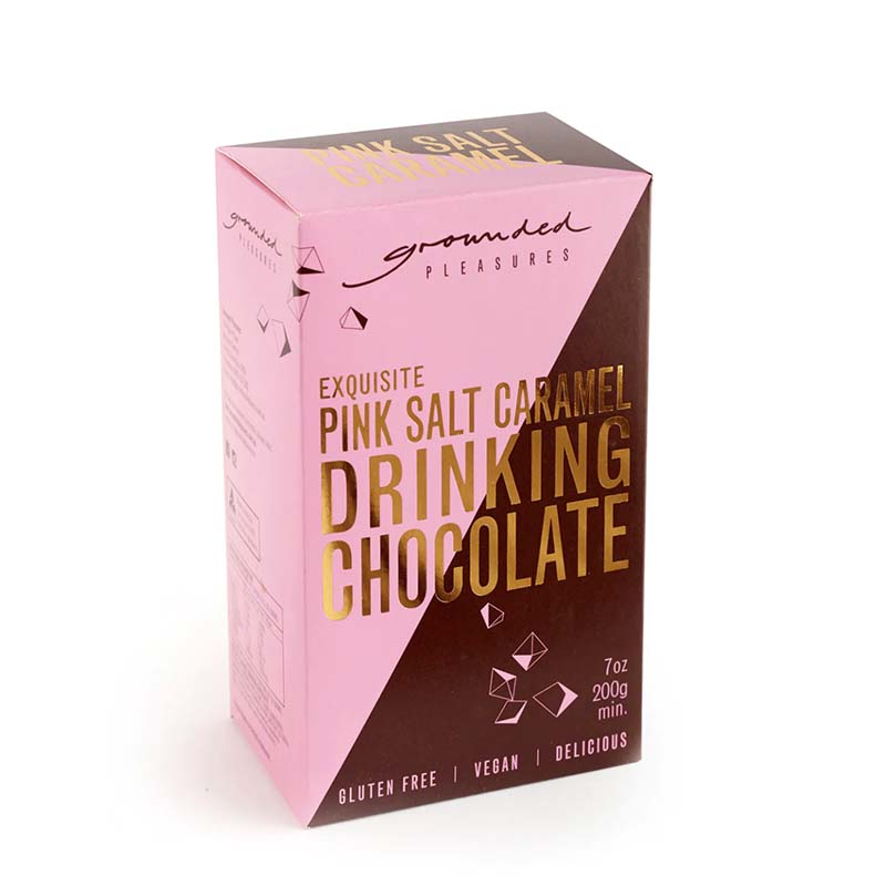 Grounded Pleasures Exquisite Pink Salt Caramel Drinking Chocolate
