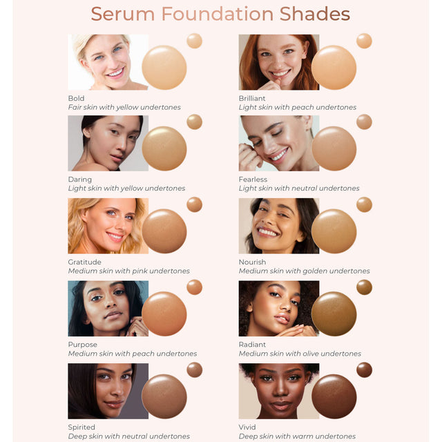 INIKA Organic Serum Foundation shade finder