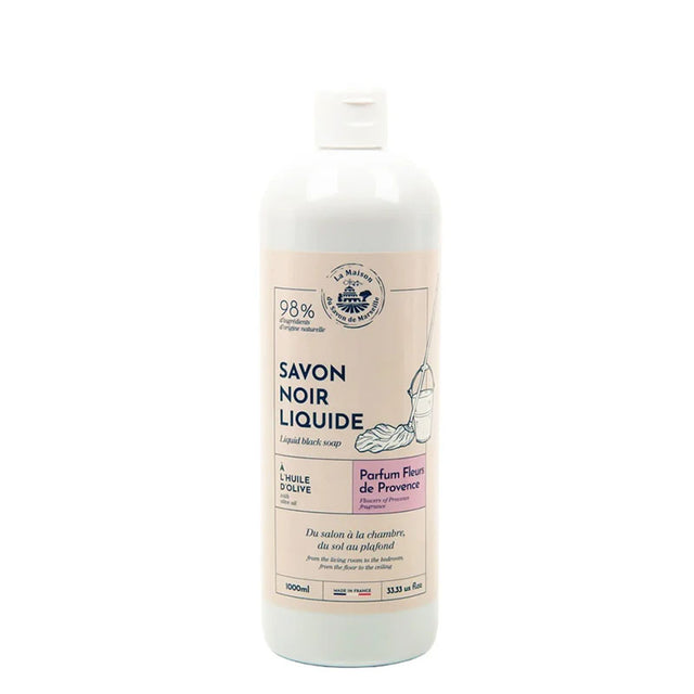 La Maison du Savon de Marseille Liquid Black Soap - Flowers of Provence 1L