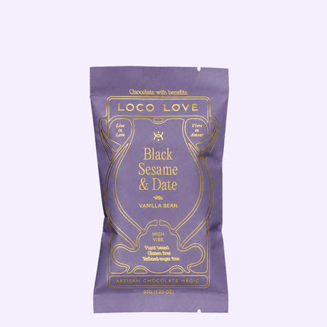 Loco Love Black Sesame & Date Chocolate single