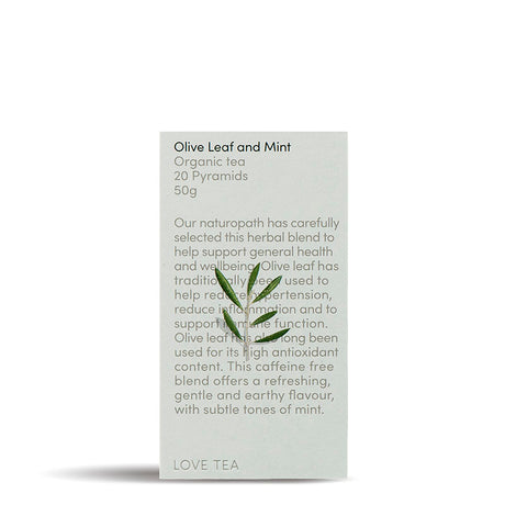 Love Tea Olive Leaf and Mint Tea Pyramids