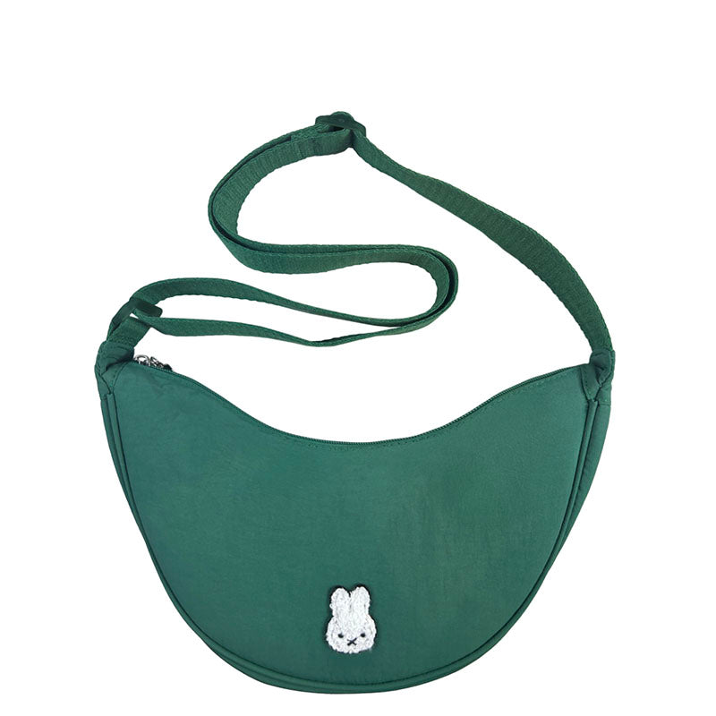 Miffy Crescent Crossbody Bag Green