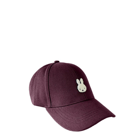 Miffy Canvas Cap Maroon