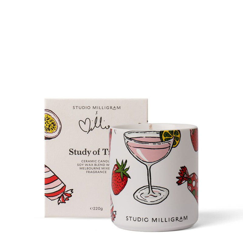 Milligram Christmas Ceramic Scented Candle - Study of Trees