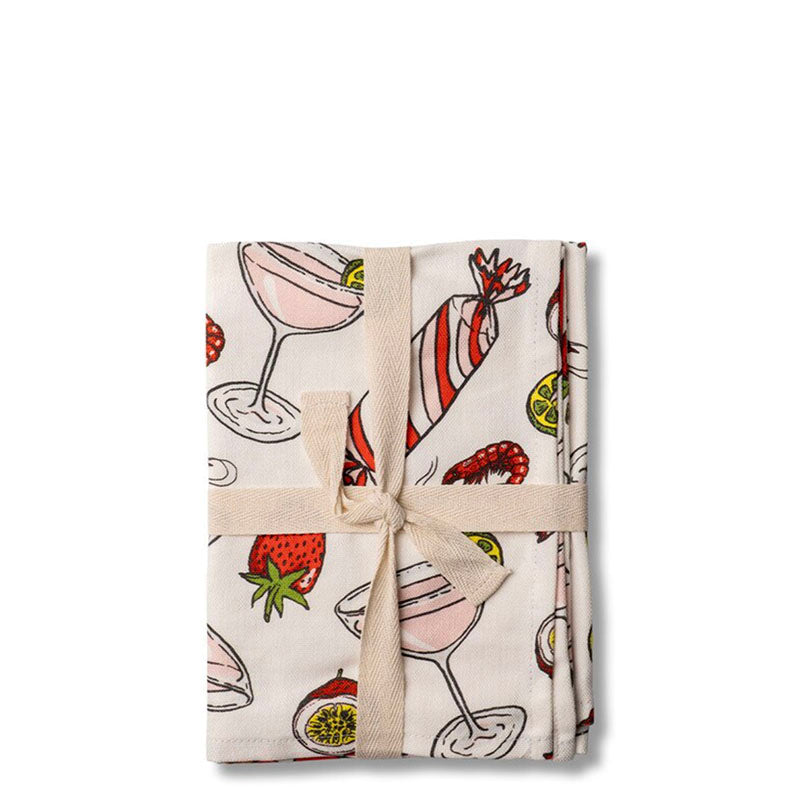 Milligram Christmas Tea Towel - Cocktail