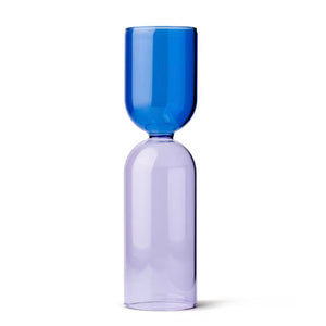 Milligram Double Bubble Vase - Lilac & Cobalt