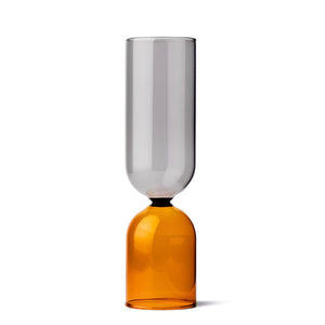 Milligram Double Bubble Vase - Smoke & Amber