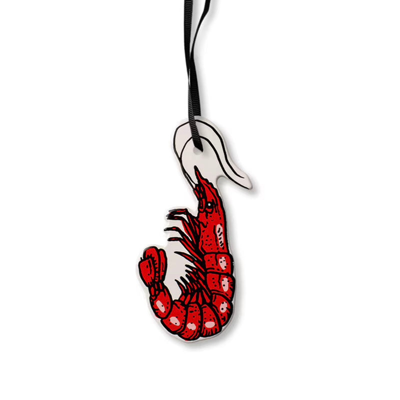 Milligram Flat Ceramic Decoration Prawn