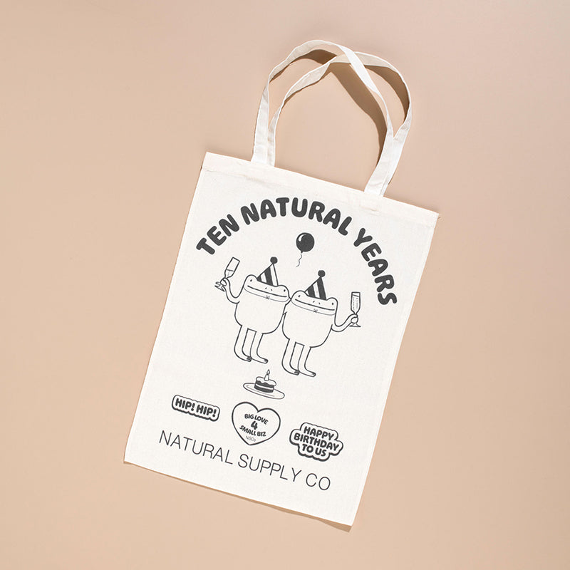 Natural Supply Co &#39;Ten Natural Years&#39; Tote Bag