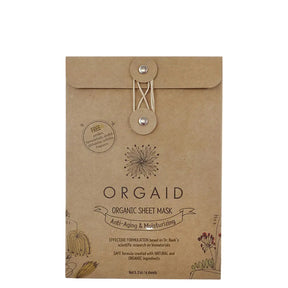 Orgaid Organic Sheet Mask: Anti-Aging & Moisturising - 4 pack