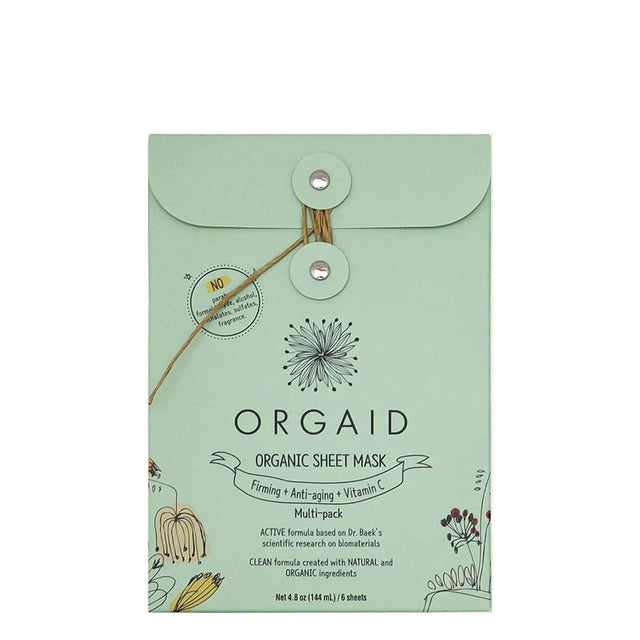 Orgaid Organic Sheet Mask Firming, Anti-Aging + Vitamin C Multi-Pack