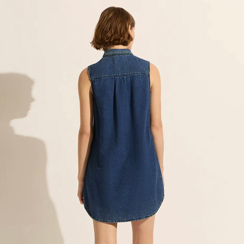 SF Jeans Women Sleeveless Denim Blue Dress - Selling Fast at Pantaloons.com