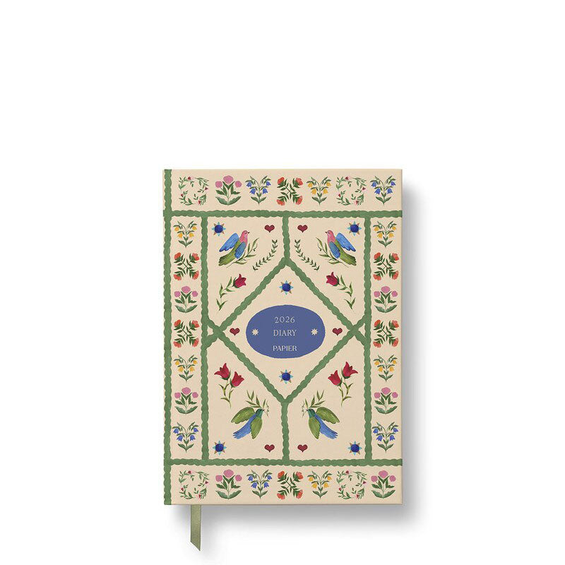 Papier 2026 Daily Hardcover A5 Diary Quilted Daydreams
