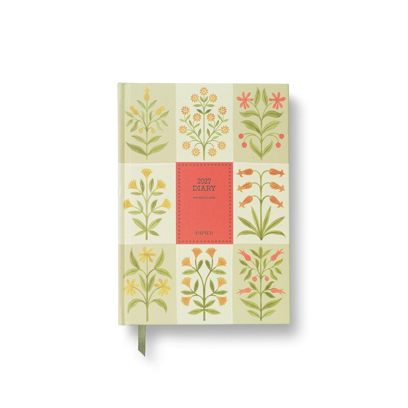 Papier 2027 Weekly Hardcover A5 Diary Floral Patchwork