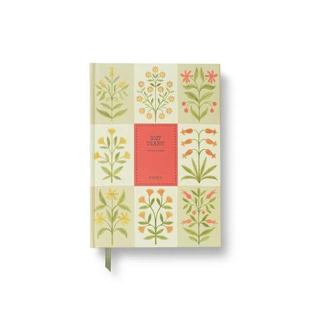 Papier 2027 Weekly Hardcover A5 Diary Floral Patchwork