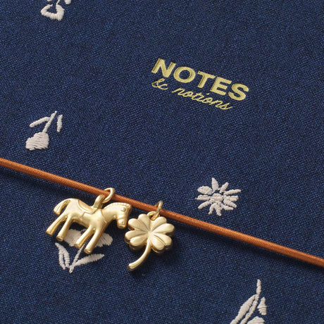Papier Once Twilight Blooms Fabric-Covered Notebook charms