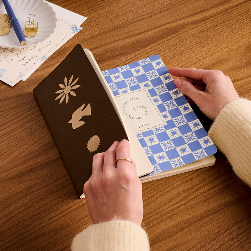 Papier Stitch Bound Notebook - Set of 2