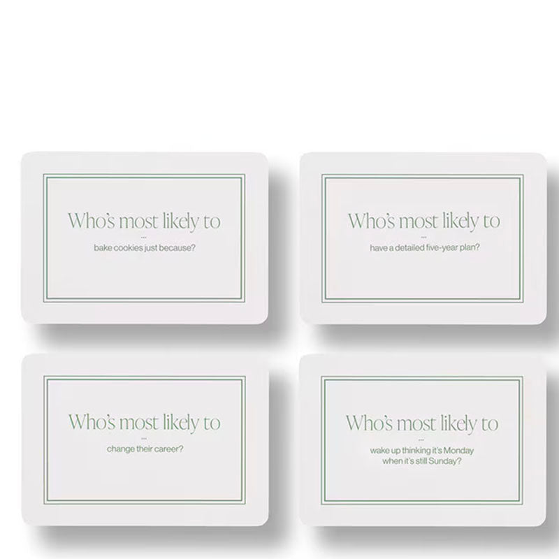 Papier Table Stories Dinner Party Playing Cards questions