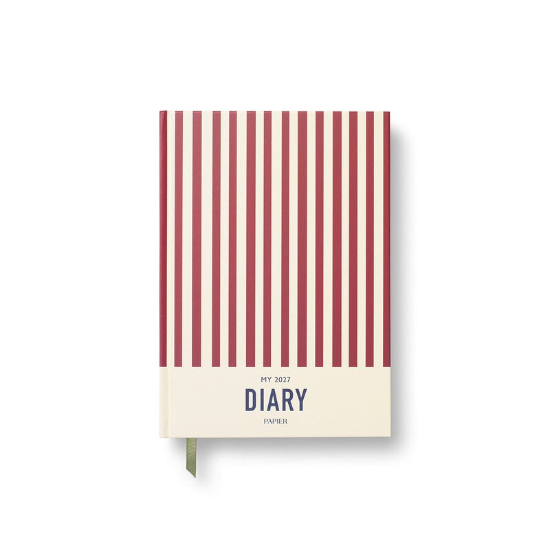 Papier 2027 Weekly Hardcover A5 Diary Italian Stripes