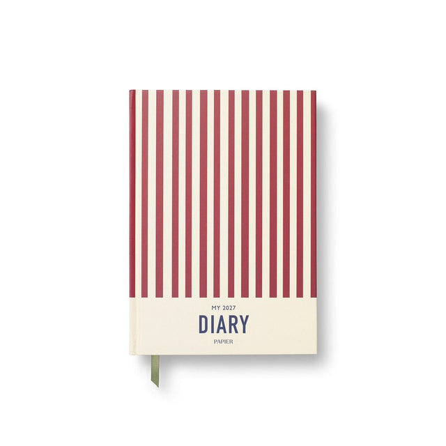 Papier 2027 Weekly Hardcover A5 Diary Italian Stripes