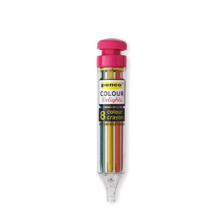 Penco 8-Colour Crayon Pen Pink