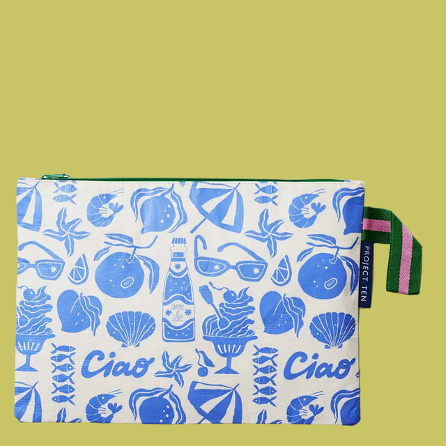 Project Ten Large Zip Pouch Feast