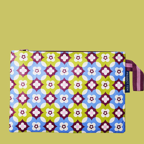 Project Ten Large Zip Pouch Mosaic