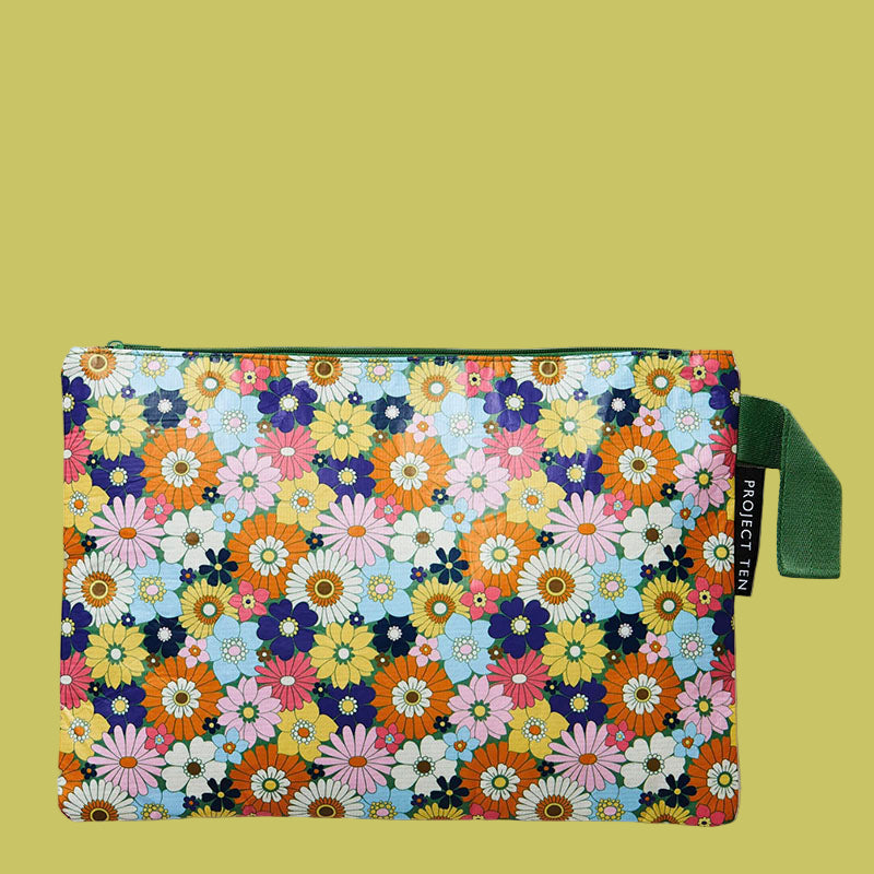 Project Ten Large Zip Pouch Posy