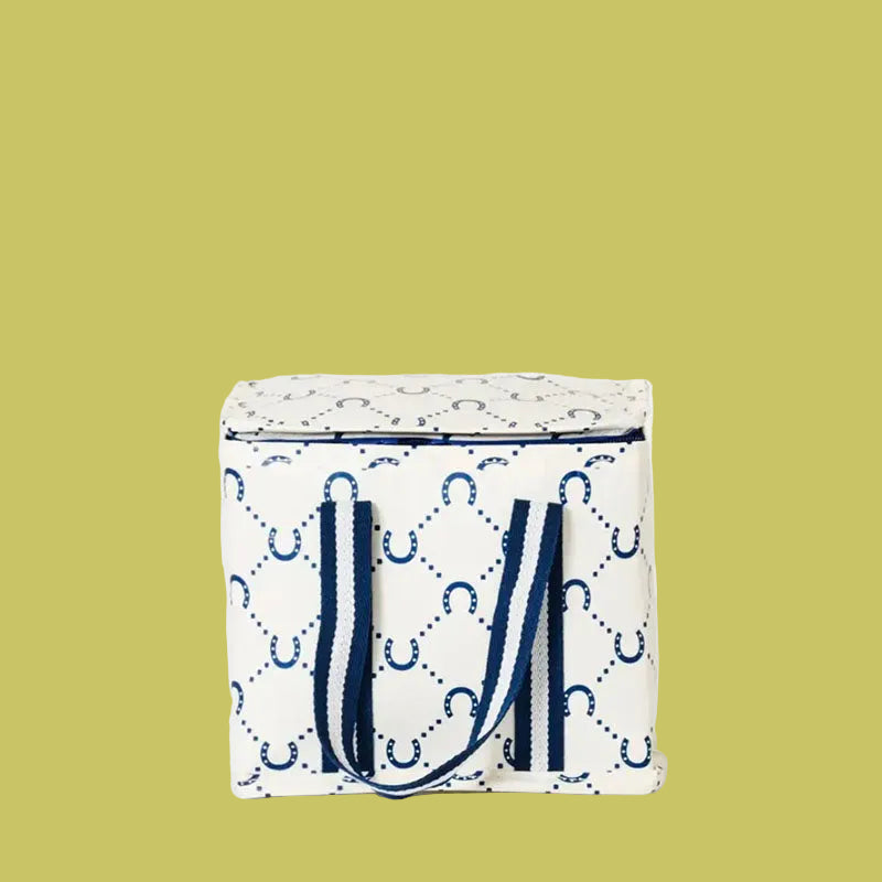 roject Ten Mini Insulated Tote Navy Horseshoe