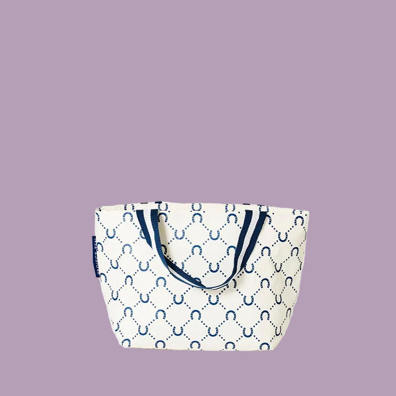 Project Ten Mini Tote Navy Horseshoe