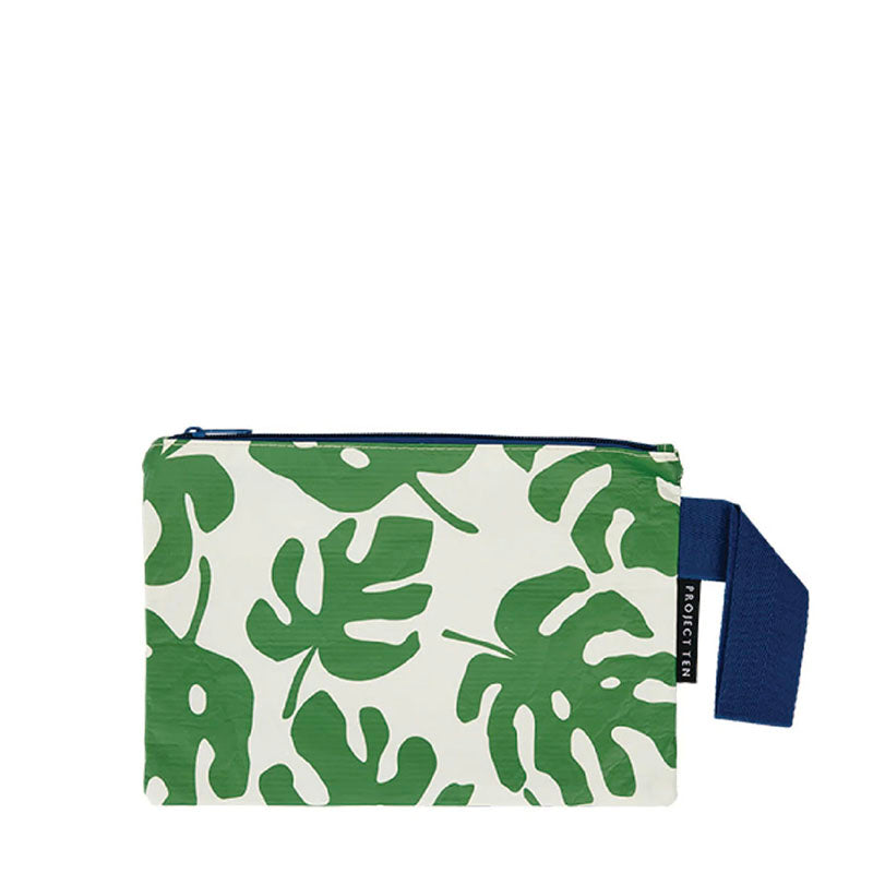 Project Ten Mini Zip Pouch - Monstera