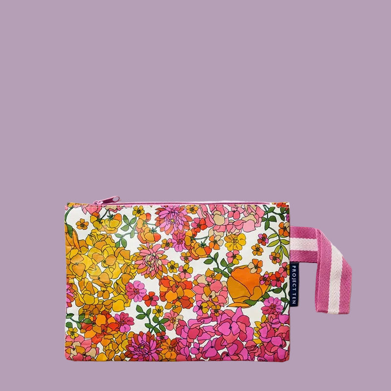 Project Ten Mini Zip Pouch Hydrangea
