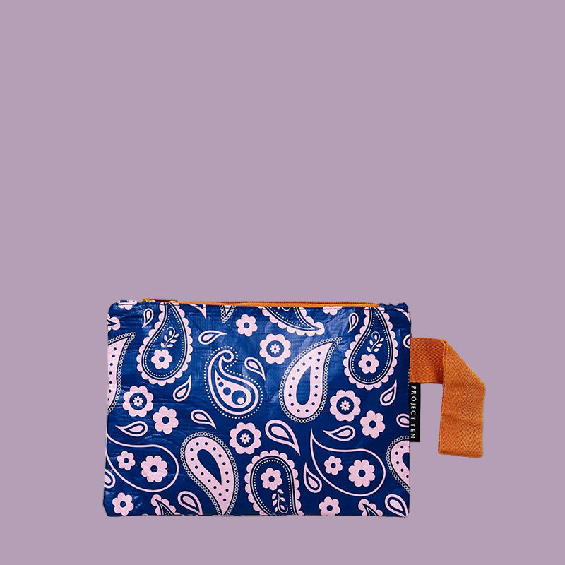 Project Ten Mini Zip Pouch Paisley