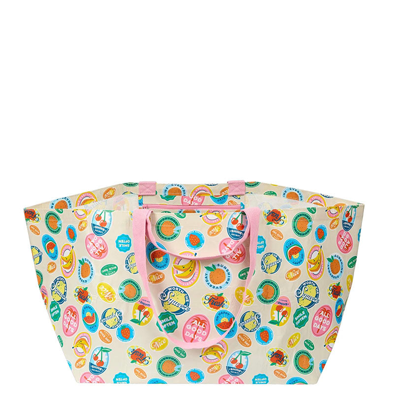 Project Ten Oversize Weekender Tote - Fruit Stickers