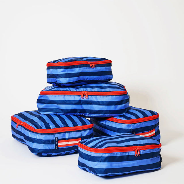 Project Ten Packing Cube Set - Blue Stripe