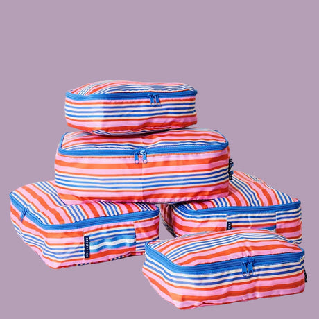 Project Ten Packing Cube Set Capri Stripe