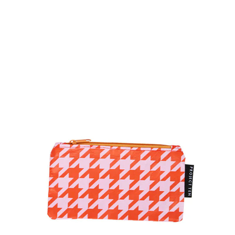 Project Ten Tiny Zip Pouch - Houndstooth